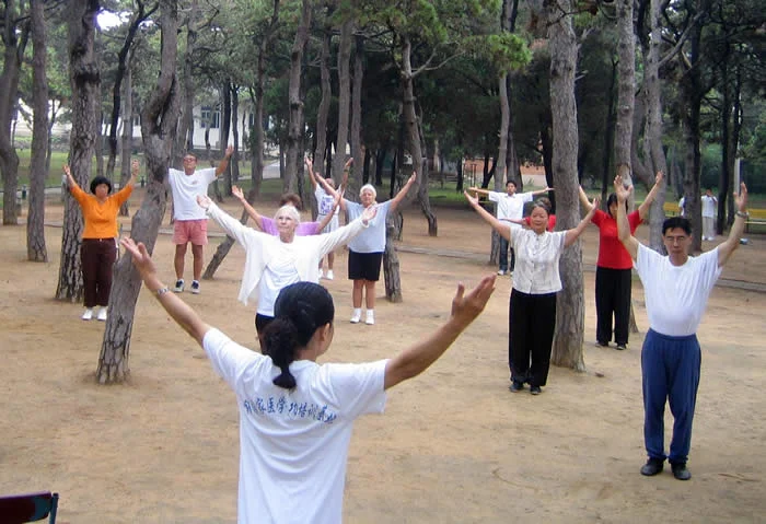 Morning Qigong Practice Beidaihe China
